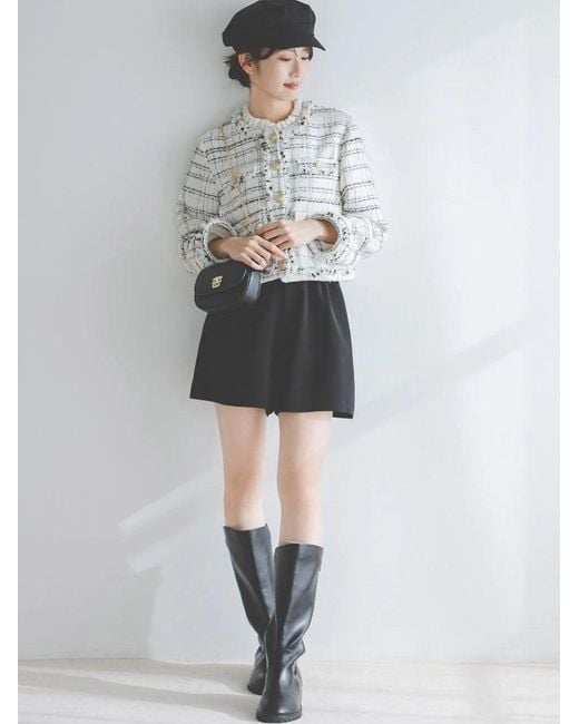 SNIDEL Black Jockey Boots
