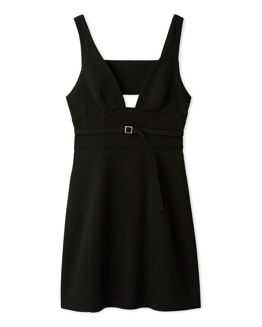 SNIDEL Black Designer Mini Dress