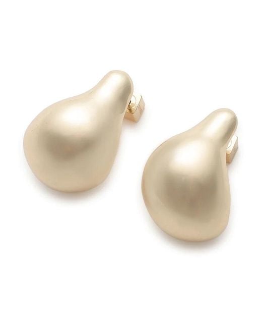 SNIDEL White Nuance Drop Earrings