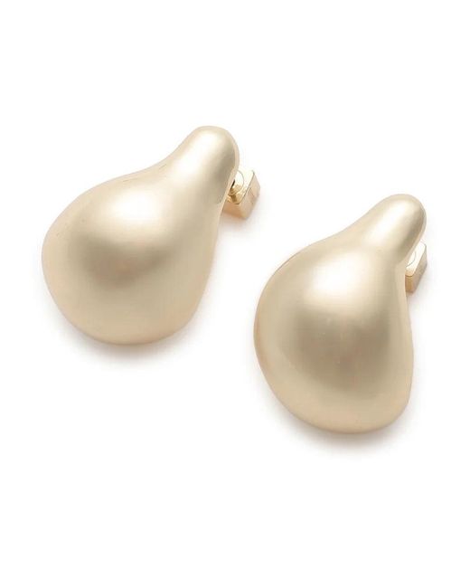 SNIDEL White Nuance Drop Earrings