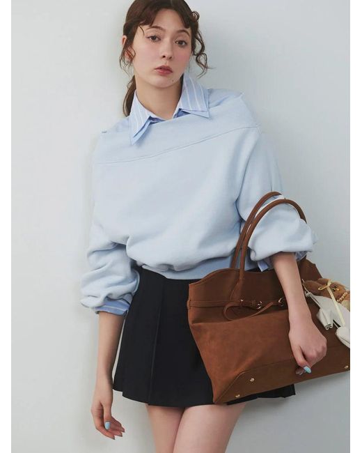 SNIDEL Natural Pleated Mini Skort