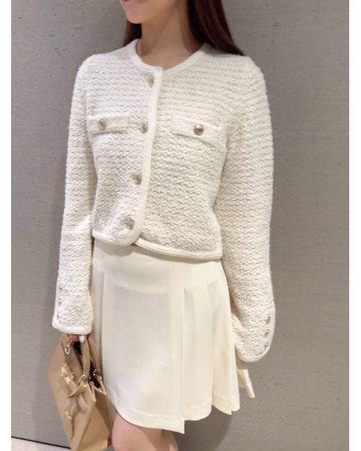 SNIDEL Natural Pleated Mini Skort