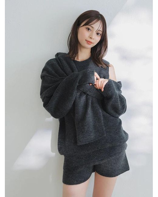 SNIDEL Natural Deformation Knit Pullover