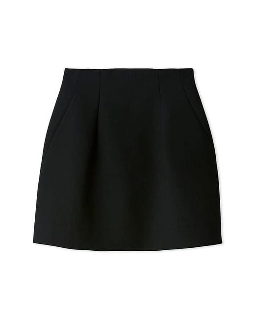 SNIDEL Gray Structure Skirt Shorts