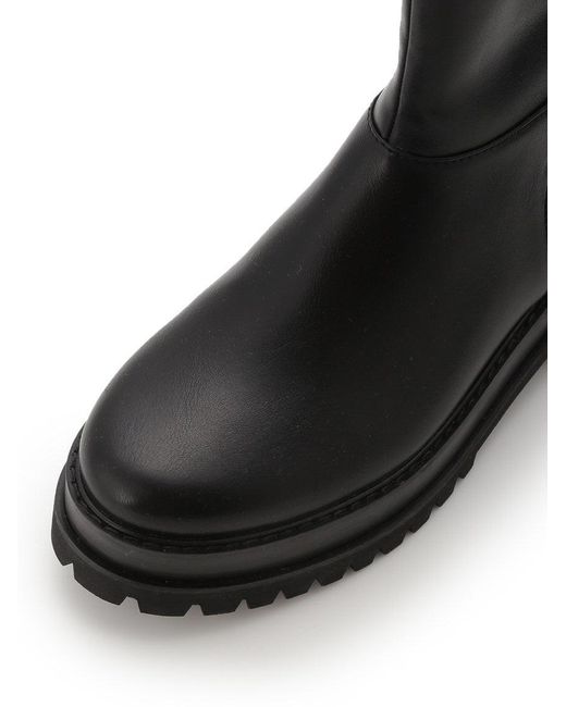SNIDEL Black Engineer Half Boots