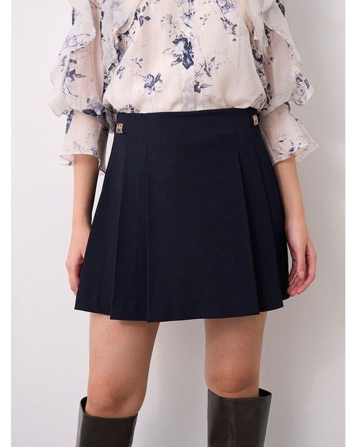 SNIDEL Natural Pleated Mini Skort