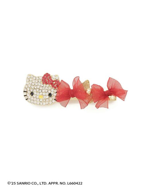 SNIDEL White [Hello Kitty] Hair Pin Set