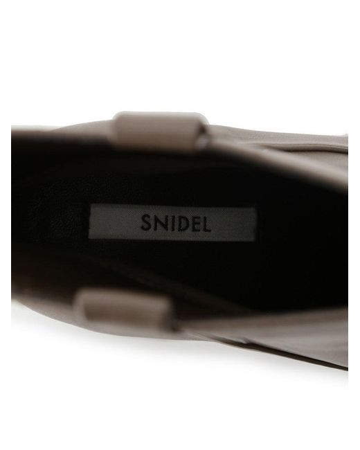 SNIDEL Black Wide Width Short Boots