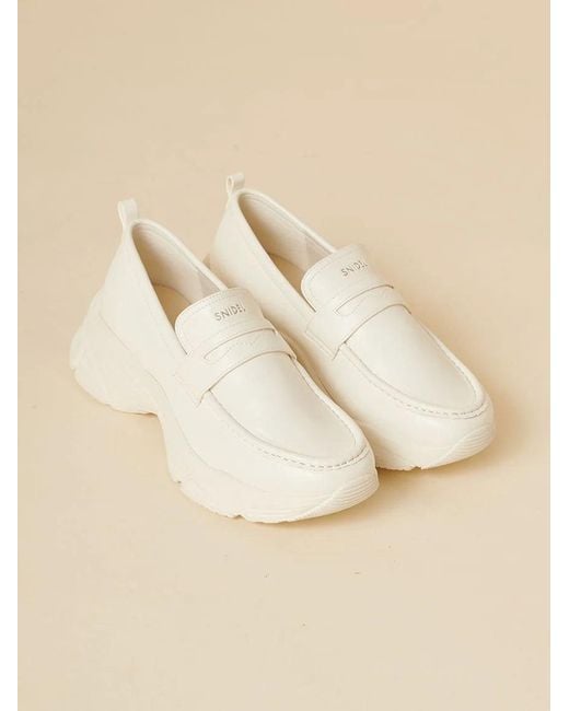 SNIDEL Natural Sneaker Sole Loafers