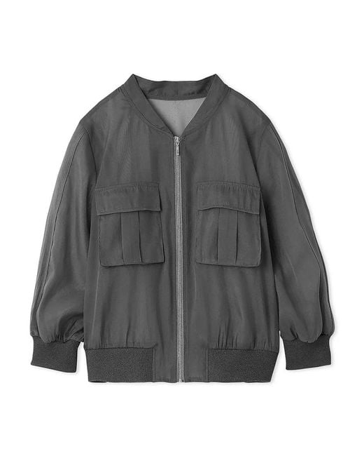 SNIDEL White Sheer Blouson Jacket