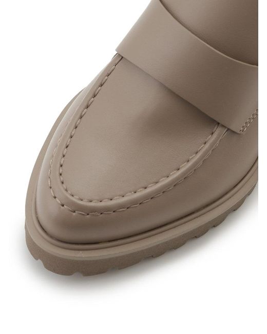 SNIDEL Black Open Back Heel Loafer Sabot
