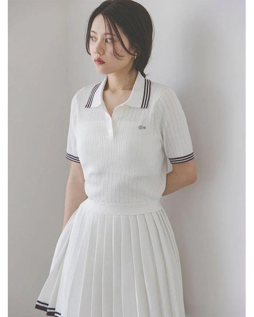 SNIDEL White Lacoste Skirt
