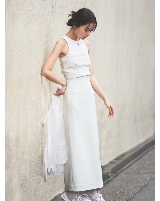 SNIDEL Black Strapless Cutout Maxi Dress