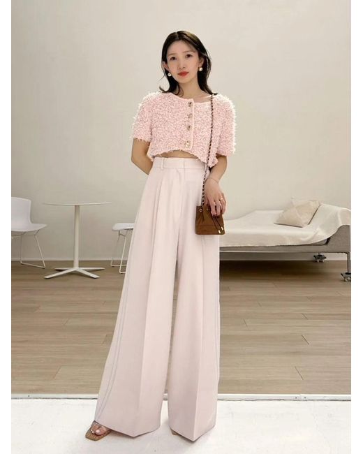 SNIDEL White Wide Leg Pants