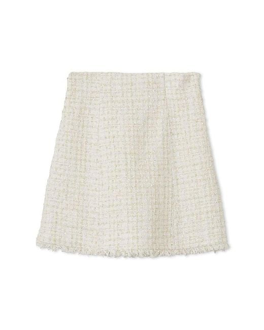 SNIDEL Gray Tweed Skort