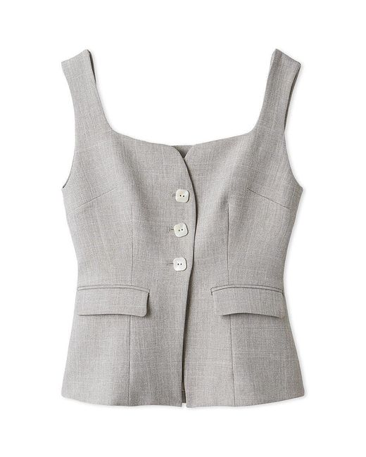 SNIDEL Black Trendy Buttoned Vest