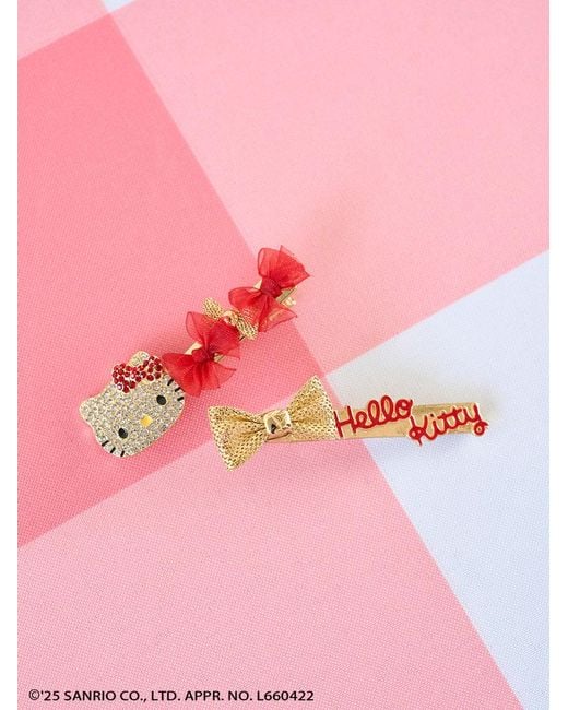 SNIDEL White [Hello Kitty] Hair Pin Set