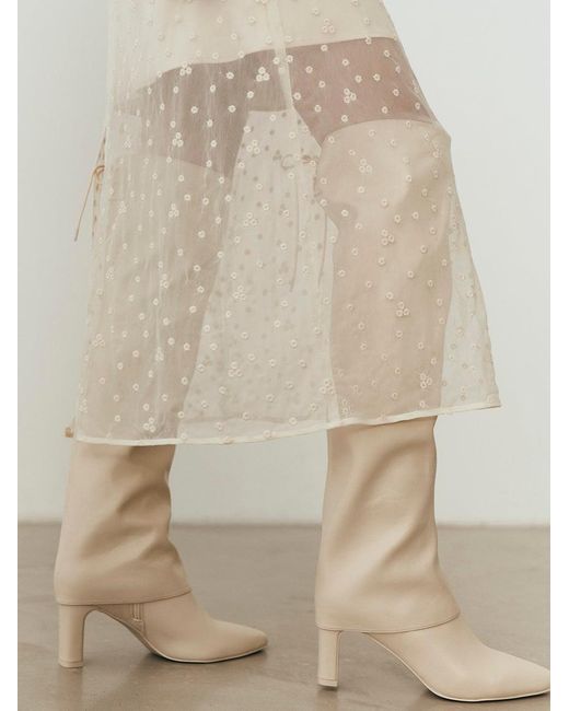 SNIDEL Natural Fitted Ankle Boots