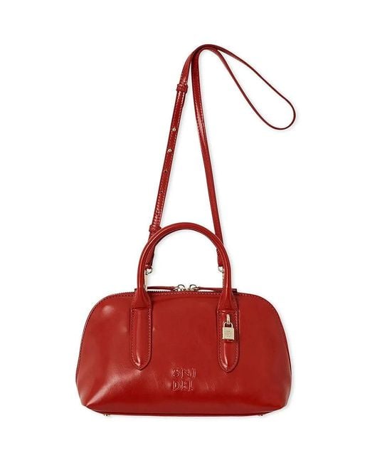 SNIDEL Brown Round Mini Boston Bag