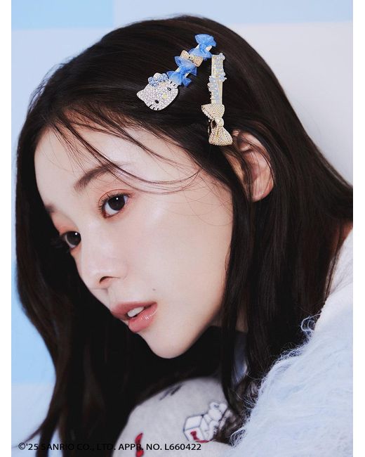 SNIDEL White [Hello Kitty] Hair Pin Set