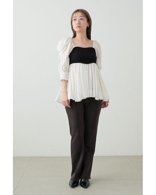 SNIDEL Gray Simple Formal Trouser