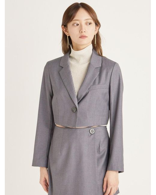 SNIDEL Natural Cropped Jacket