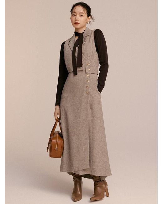 SNIDEL Brown Heeled Long Boots