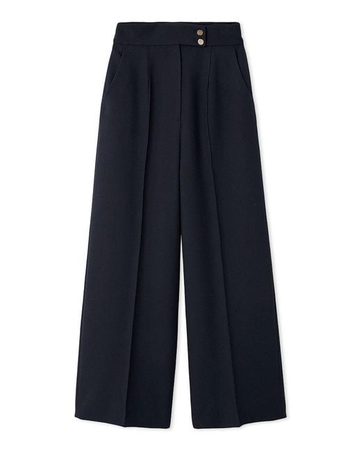 SNIDEL Blue Sustainable High Waist Wide Pants