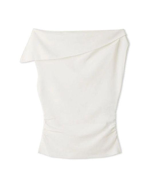 SNIDEL Black Asymmetrical Knit Pullover
