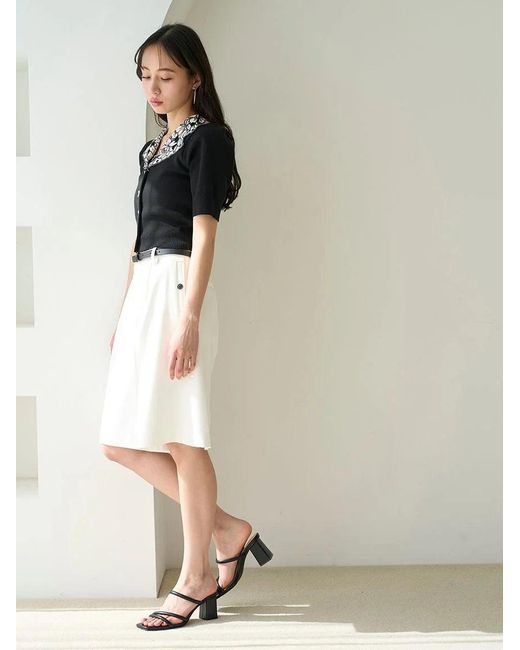 SNIDEL Gray Belted Shorts