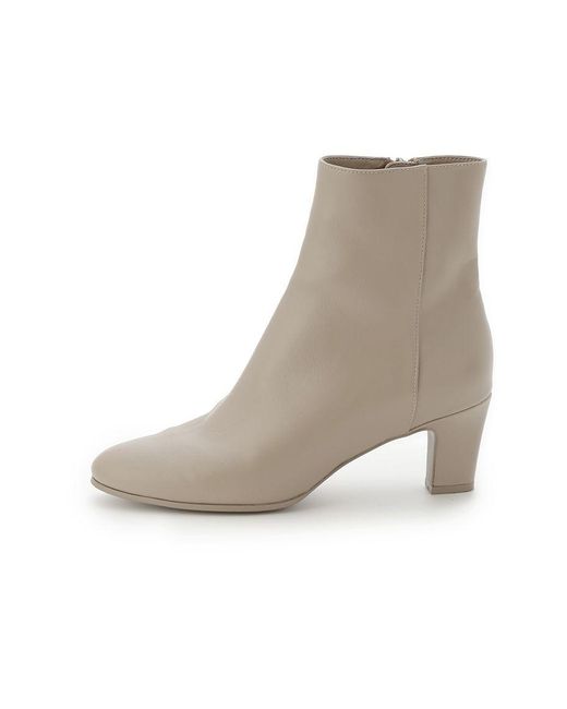 SNIDEL Black Classic Leather Ankle Boots