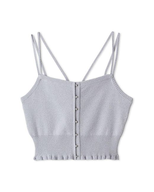 SNIDEL Pink Ornament Hook Bustier