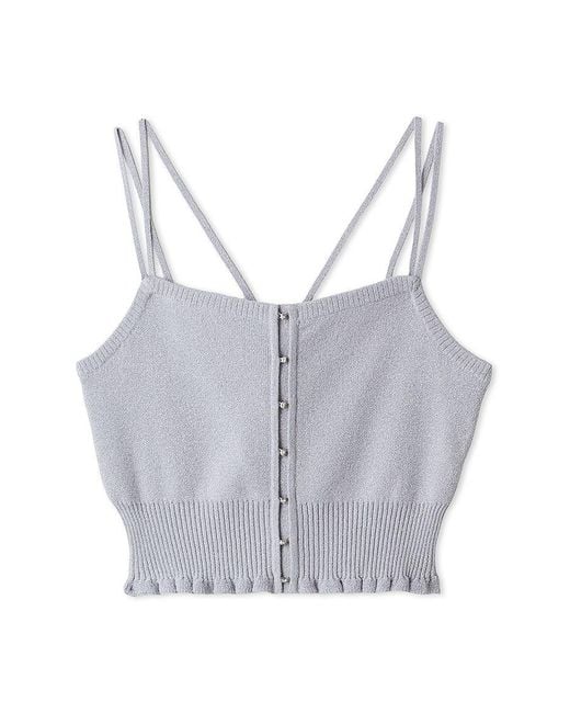 SNIDEL Pink Ornament Hook Bustier