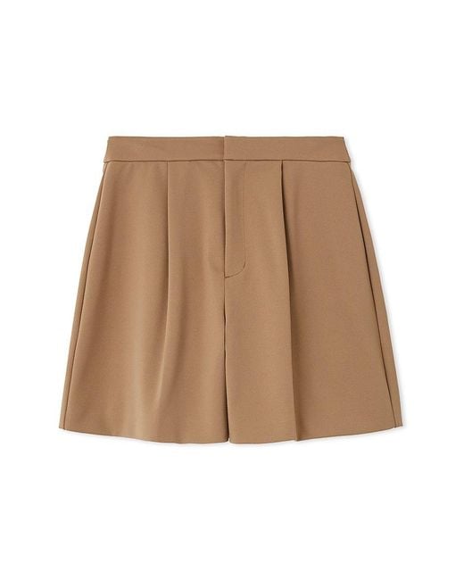 SNIDEL White Structured Shorts