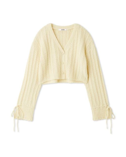 SNIDEL White Ribbon Button Up Cardigan