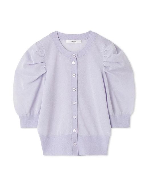 SNIDEL Black Sparkle Aurora Cardigan
