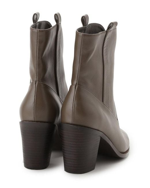 SNIDEL Black Wide Width Short Boots