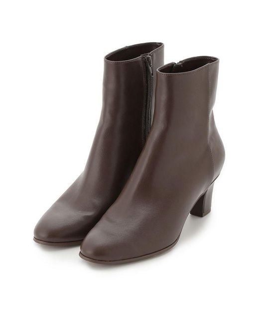 SNIDEL Brown Classic Leather Ankle Boots