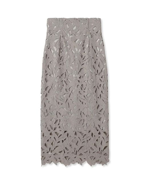 SNIDEL Pink Lace Midi Skirt