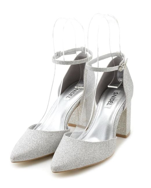 SNIDEL Red Pointed Toe Ankle Strap Heel Shoes