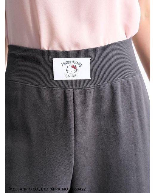 SNIDEL Purple [Hello Kitty] Lace-Up Pants