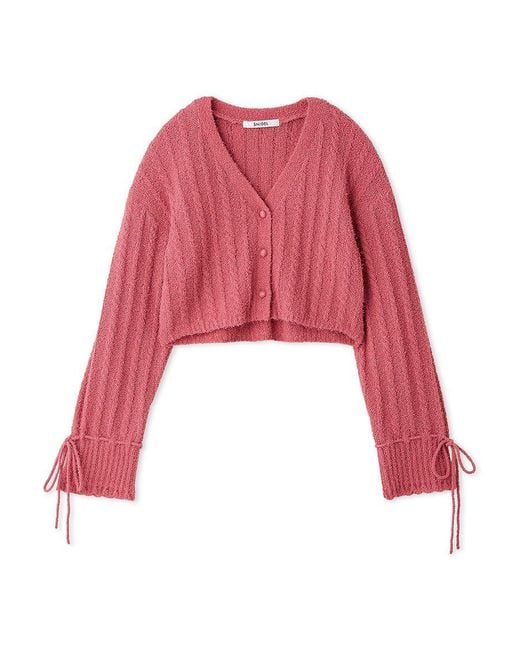 SNIDEL White Ribbon Button Up Cardigan
