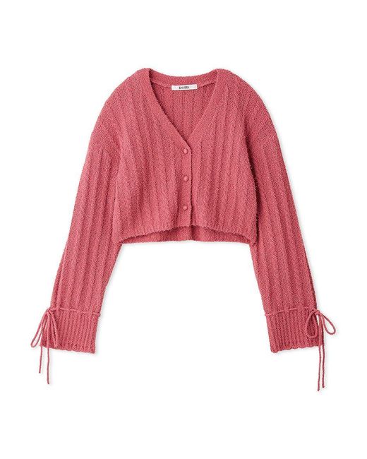 SNIDEL White Ribbon Button Up Cardigan