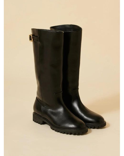 SNIDEL Black Jockey Boots