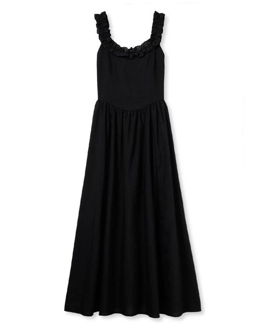 SNIDEL Black Open-Back Designed Dress