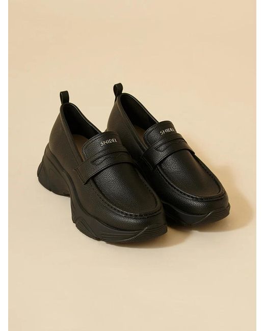 SNIDEL Natural Sneaker Sole Loafers