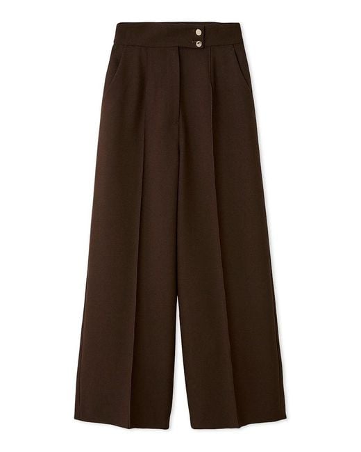 SNIDEL Blue Sustainable High Waist Wide Pants