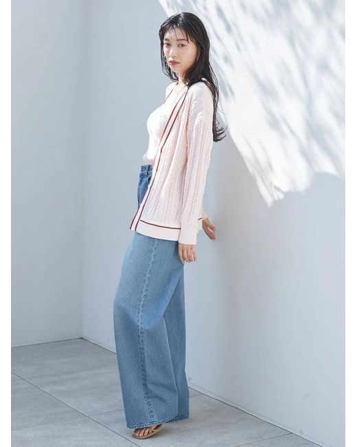 SNIDEL White Lacoste Camisole Knit Pullover
