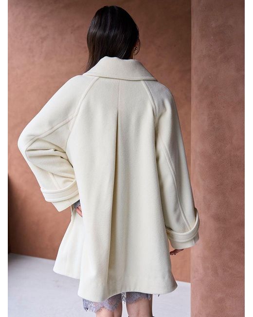 SNIDEL Natural Stand Collar Mid-Length Coat