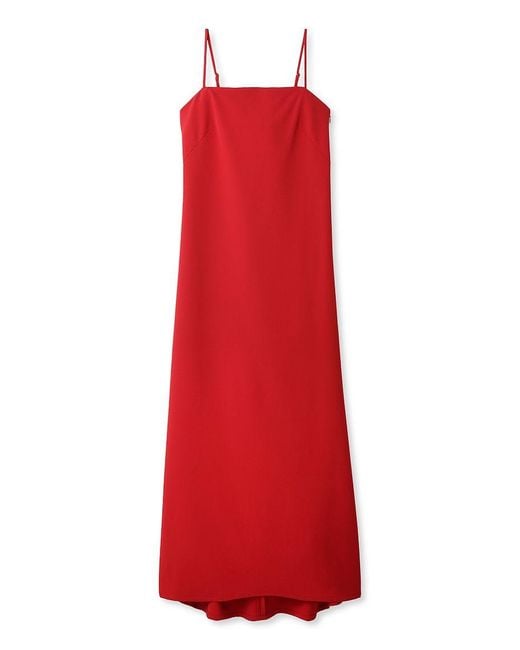 SNIDEL White Backplane Long Elegant Dress
